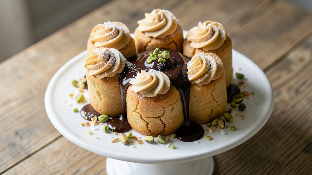 Cookie Bouquet Copycat Recipe: Pecan-Cocoa Swirls With Vanilla-Infused Cream Cheese Frosting