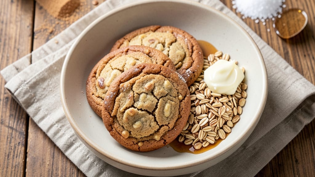 Cookies Old Fashioned Quaker Oats Oatmeal Recipe on Box: Crunchy-Toasted Oats and Chewy Centers