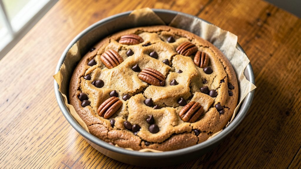 Toll House Cookie Cake Recipe: Chocolate Chip Cake Mix Magic with Crunchy Pecan Topping
